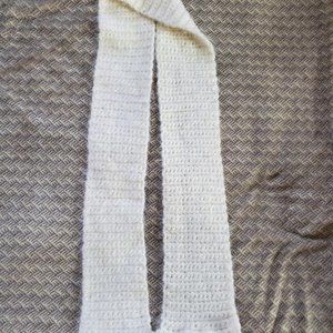 White Knit Winter Scarf